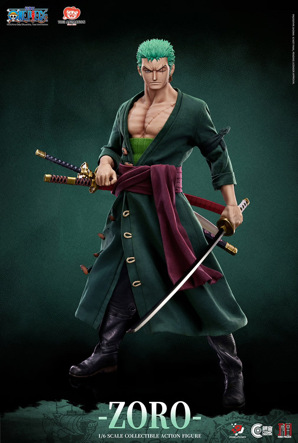 Roronoa Zoro Sixth Scale Figure by Jimei Palace x Cosmic Creations