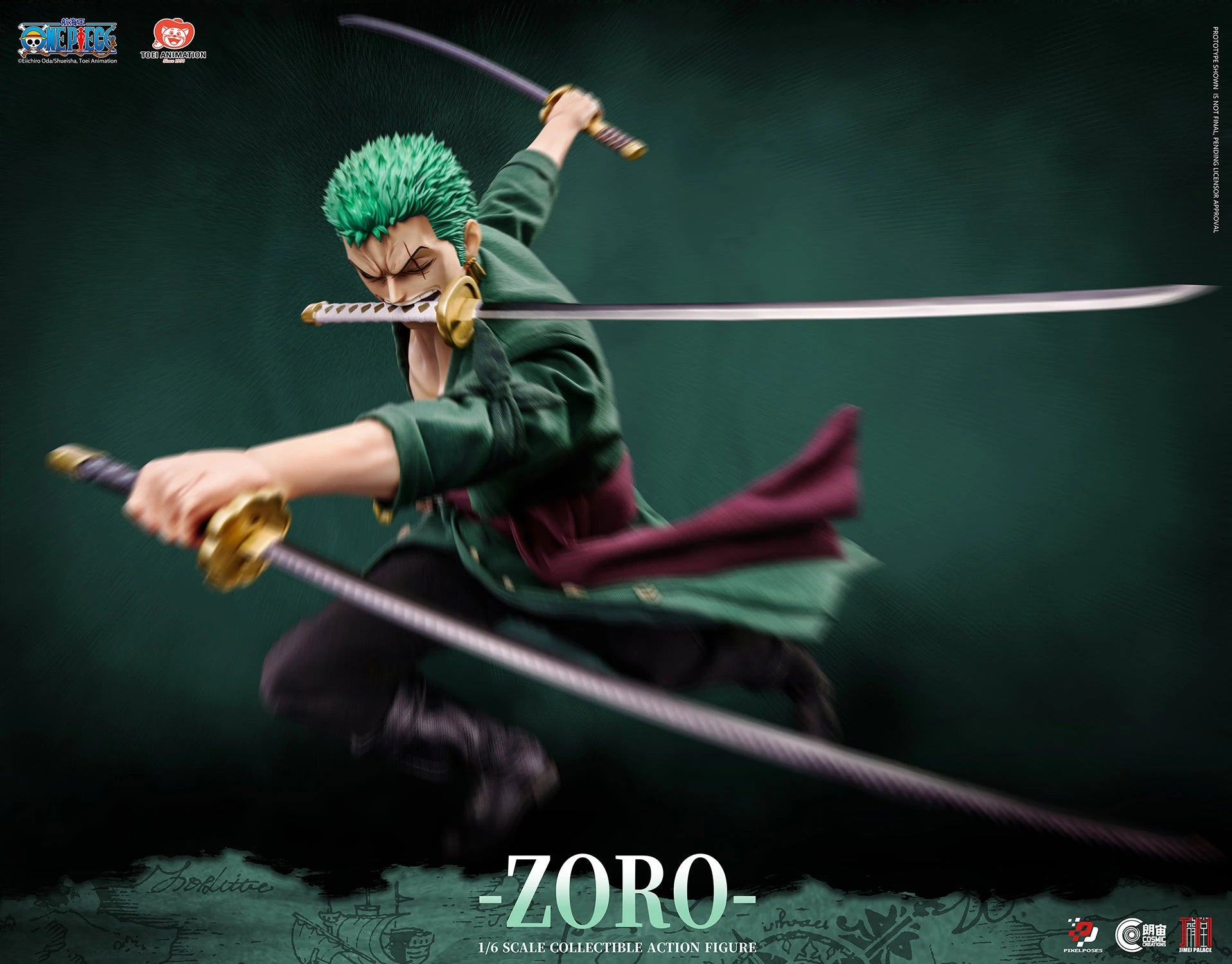 Roronoa Zoro Sixth Scale Figure by Jimei Palace x Cosmic Creations