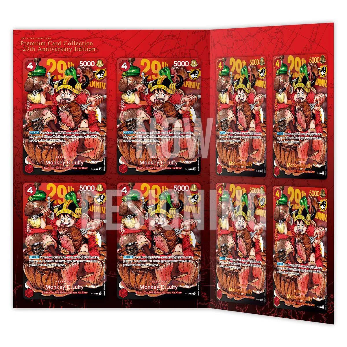 One Piece Card Game Premium Card Collection 29th Anniversary Edition Luffy P-159 Cards Promo JP