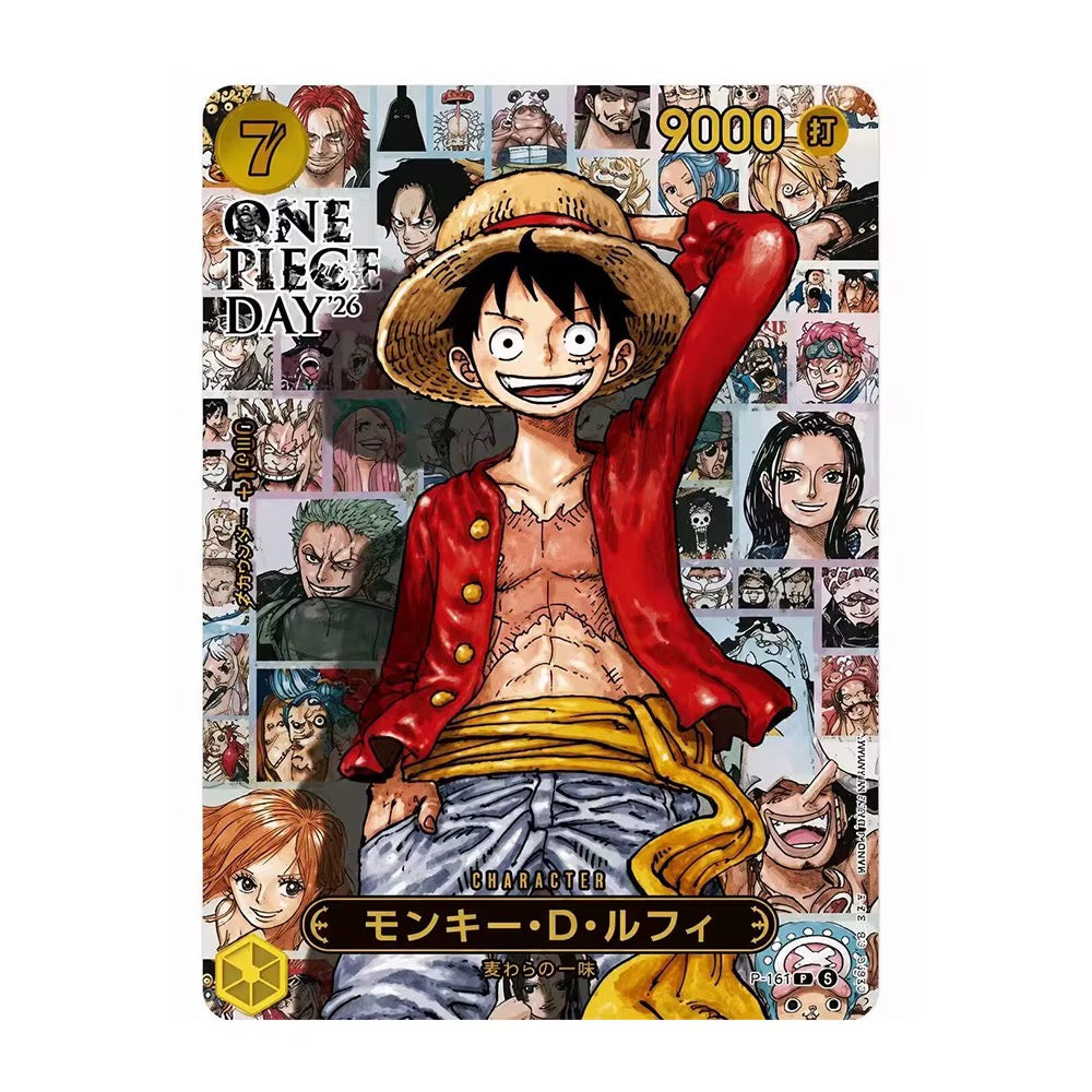 Original Japanese Version One-Piece DAY '26 Monkey D. Luffy Promo Trading Card
Game Collection TCG Limited Edition